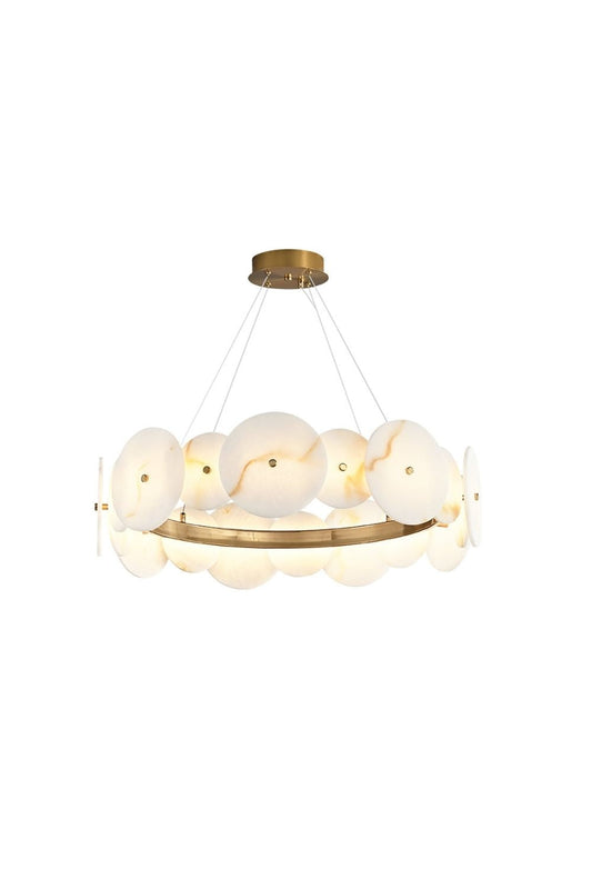 Alabaster Multiple Round Chandelier | vexalamps