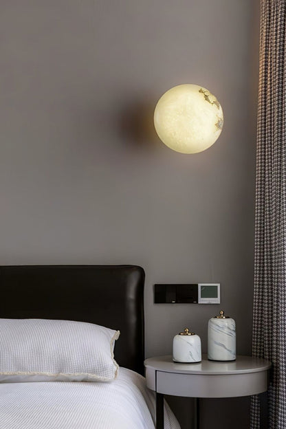 Alabaster Oval Ceiling Lamp - view 16 | vexalamps