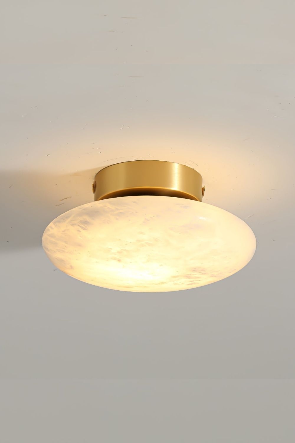 Alabaster Oval Ceiling Lamp - view 24 | vexalamps