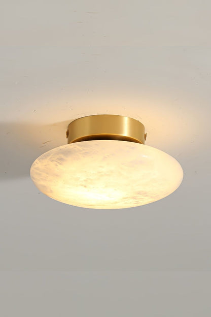 Alabaster Oval Ceiling Lamp - view 24 | vexalamps