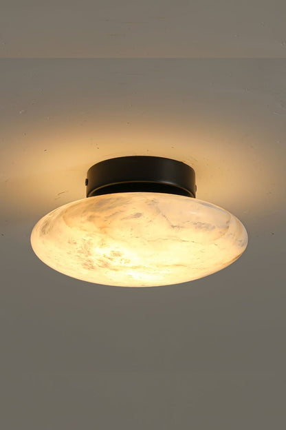 Alabaster Oval Ceiling Lamp - view 25 | vexalamps