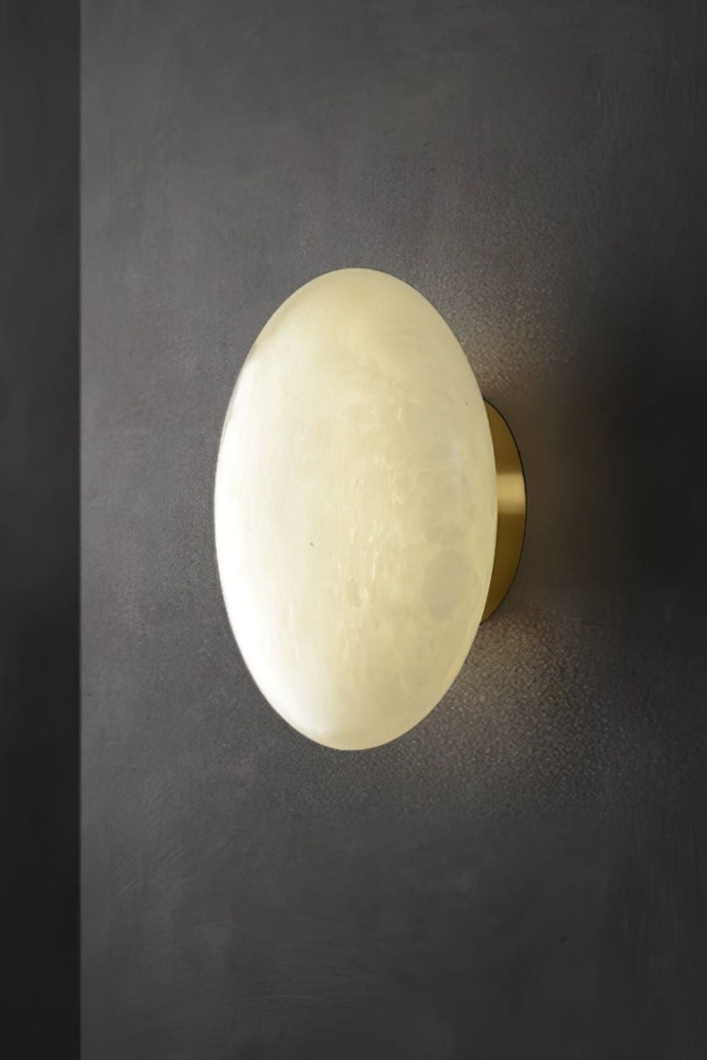 Alabaster Oval Ceiling Lamp - view 26 | vexalamps