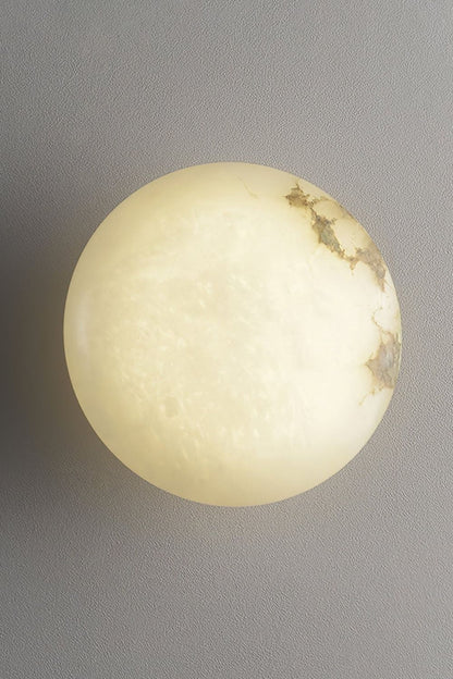 Alabaster Oval Ceiling Lamp - view 7 | vexalamps