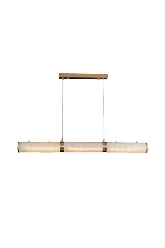 Alabaster Pillar Linear Chandelier - vexalamps