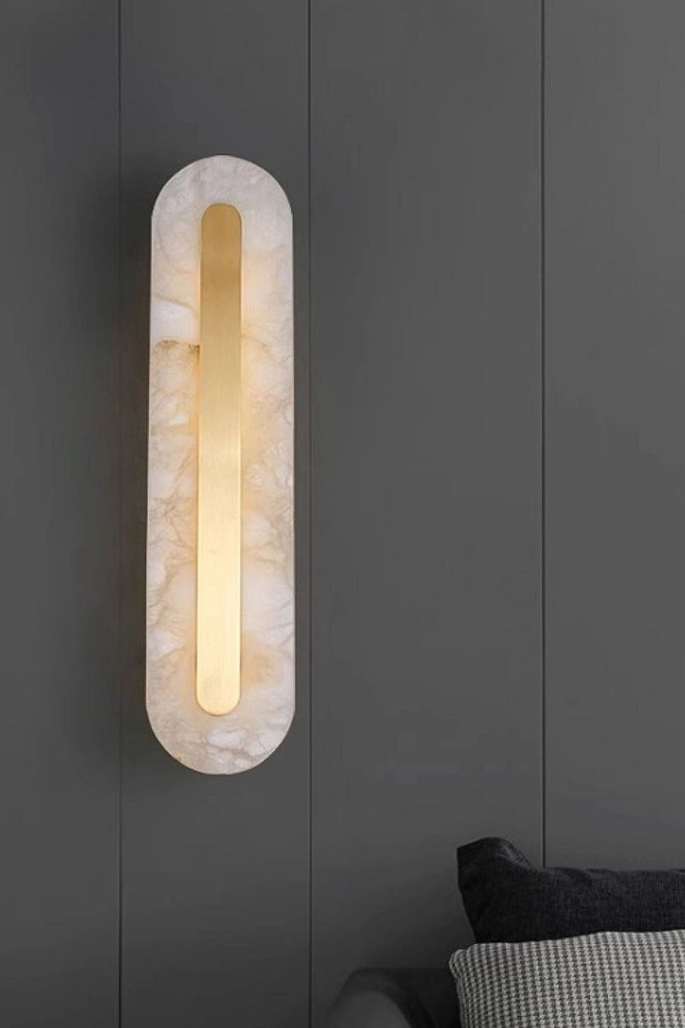 Alabaster Rounded Wall Lamp - view 17 | vexalamps
