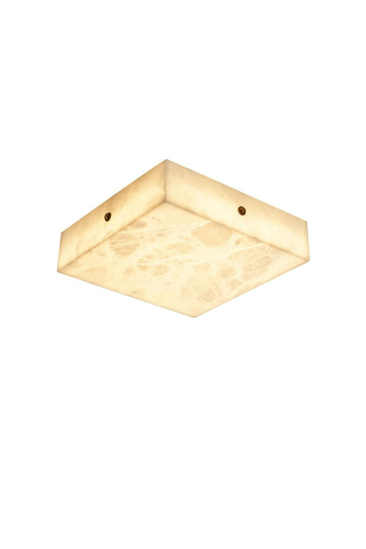 Alabaster Square Flushmount Ceiling Light | vexalamps