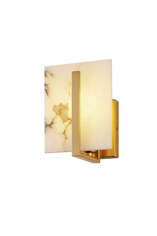 Alabaster Square Wall Sconce | vexalamps