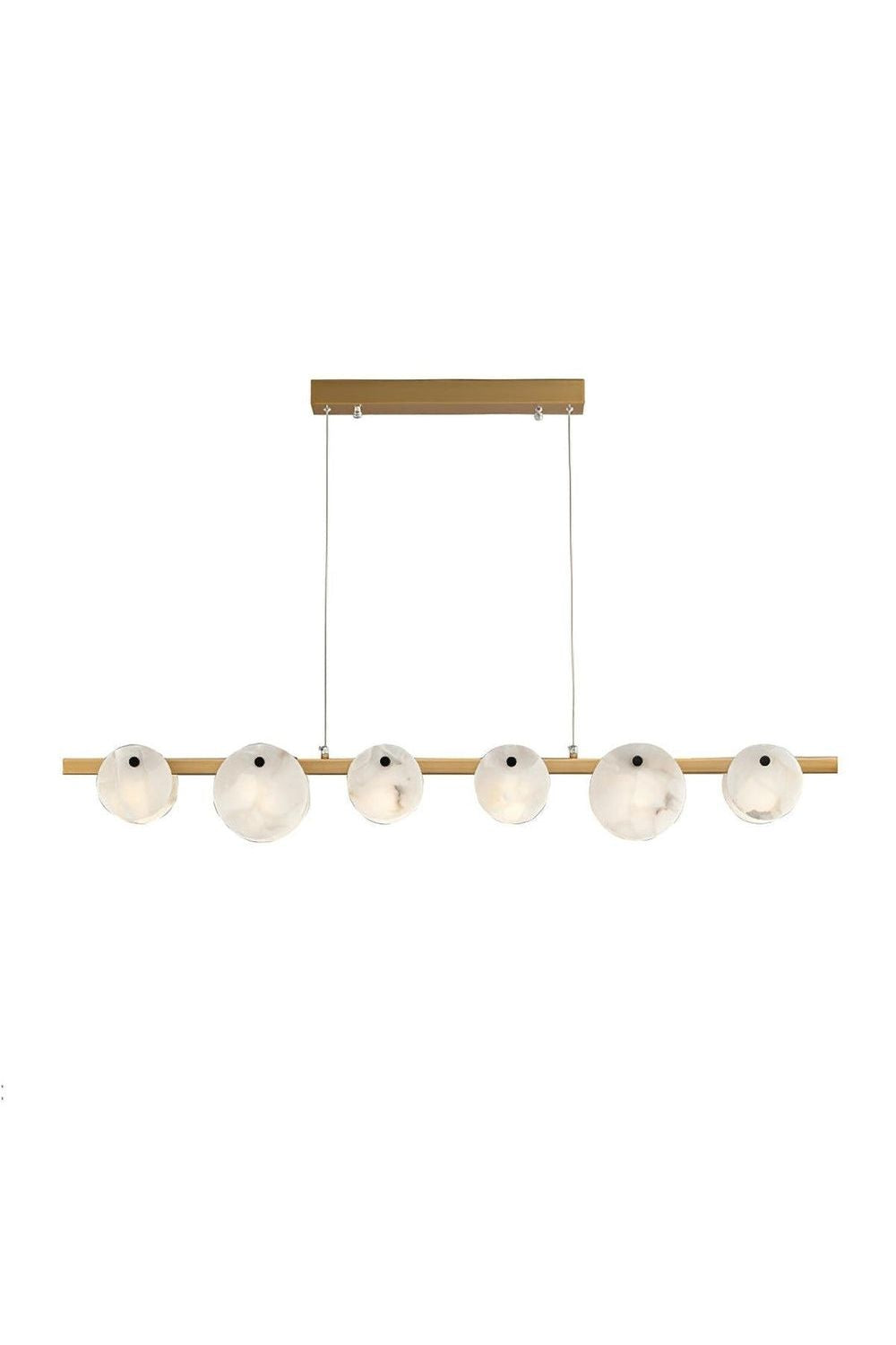 Alabaster Trinidad Dining Room Chandelier - view 16 | vexalamps