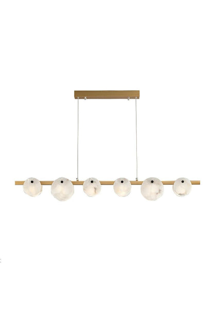 Alabaster Trinidad Dining Room Chandelier - view 16 | vexalamps