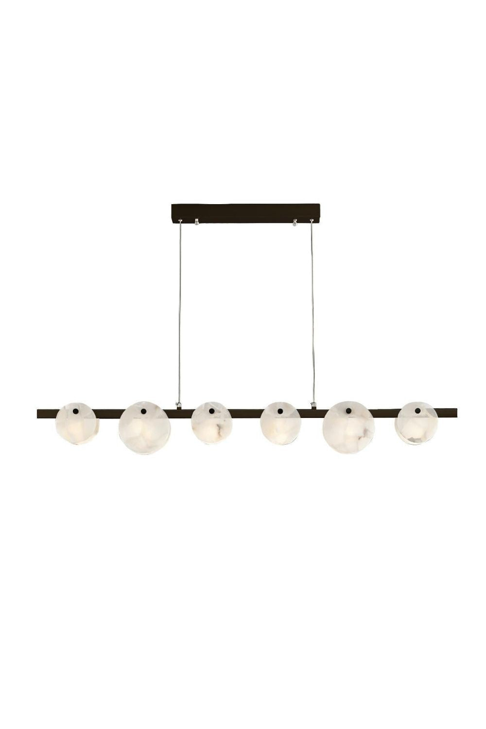 Alabaster Trinidad Dining Room Chandelier - view 17 | vexalamps