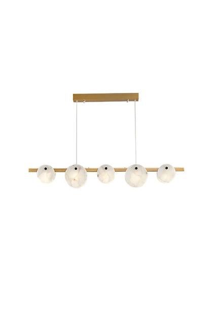 Alabaster Trinidad Dining Room Chandelier - view 18 | vexalamps