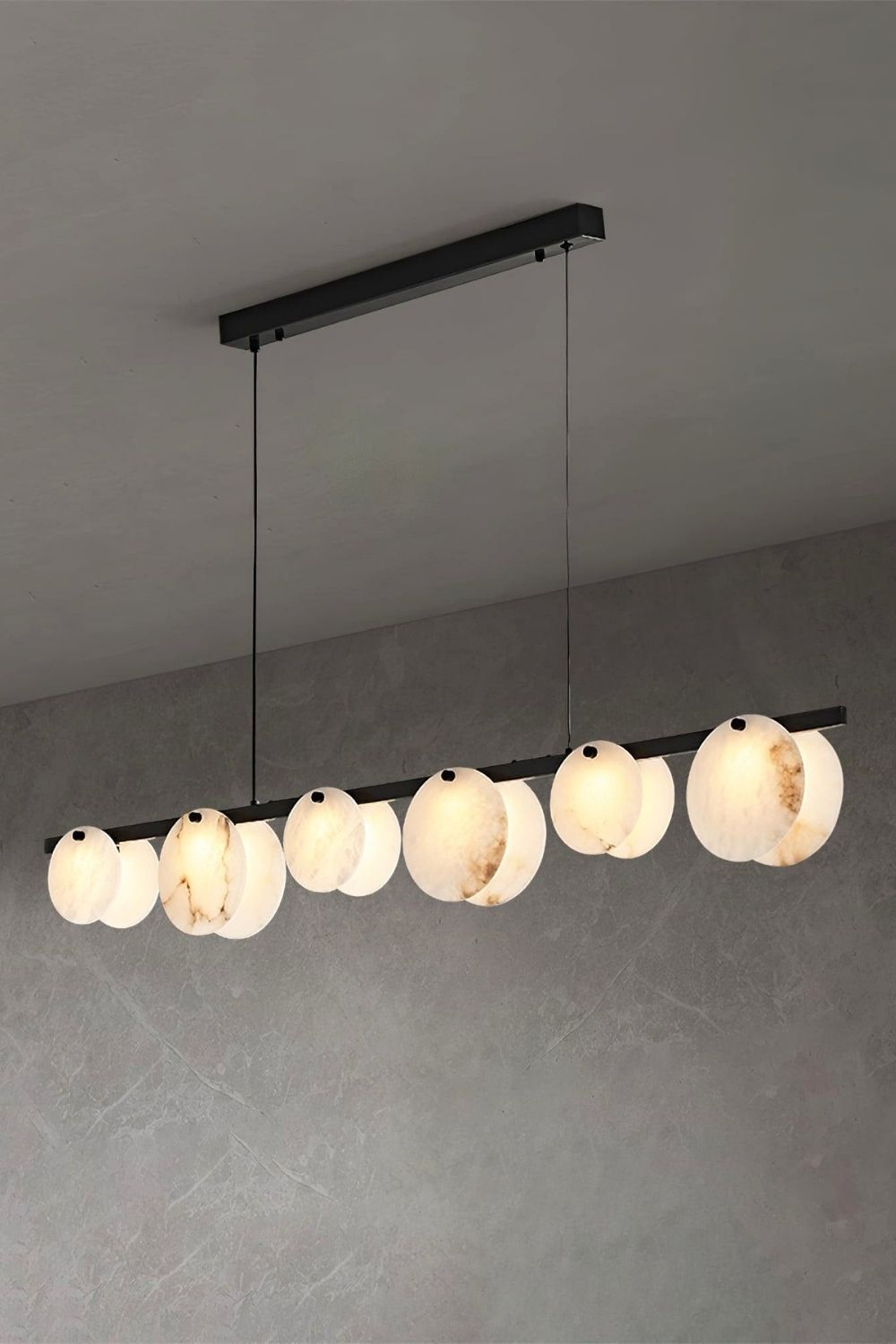 Alabaster Trinidad Dining Room Chandelier - view 13 | vexalamps