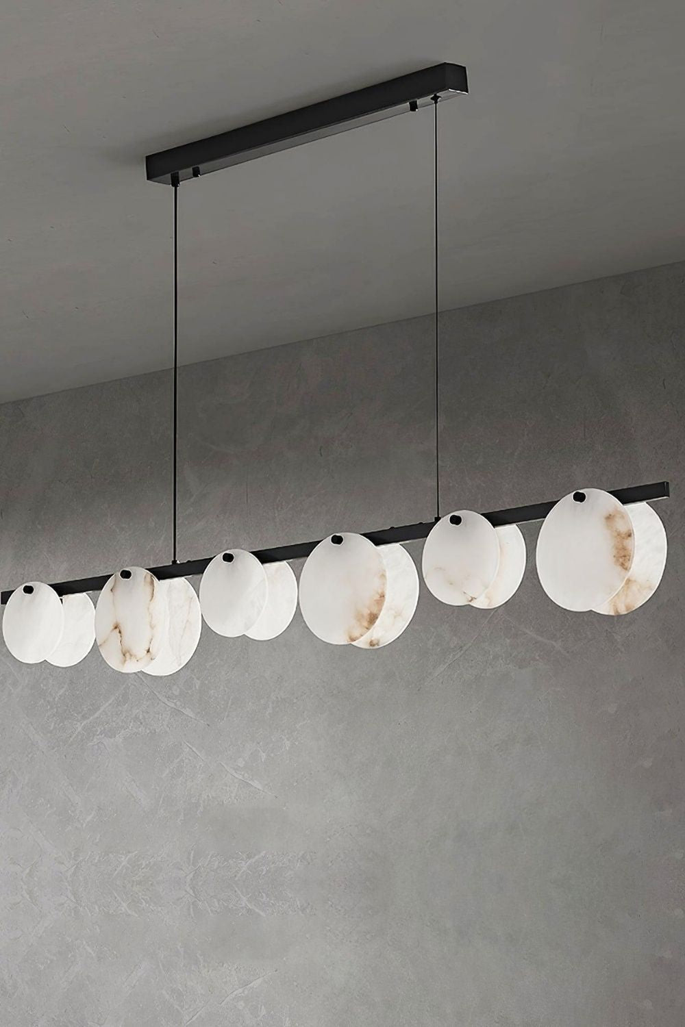 Alabaster Trinidad Dining Room Chandelier - view 14 | vexalamps