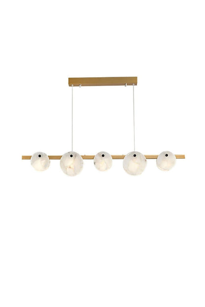 Alabaster Trinidad Dining Room Chandelier - view 15 | vexalamps