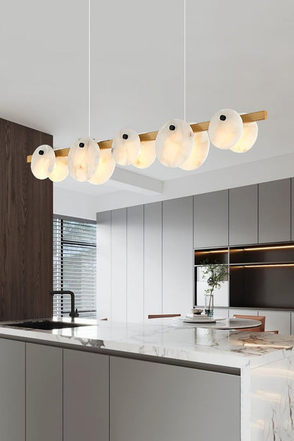Alabaster Trinidad Dining Room Chandelier - view 6 | vexalamps