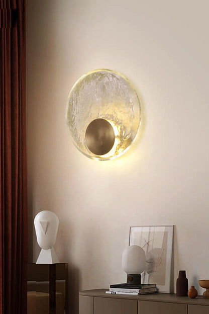 Round Alpes Glass Wall Sconce - view 2 | vexalamps