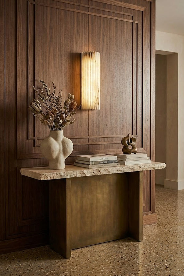 Alvia Alabaster Wall Light - view 8 | vexalamps
