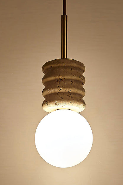 Alvia Travertine Pendant Lamp - view 11 | vexalamps