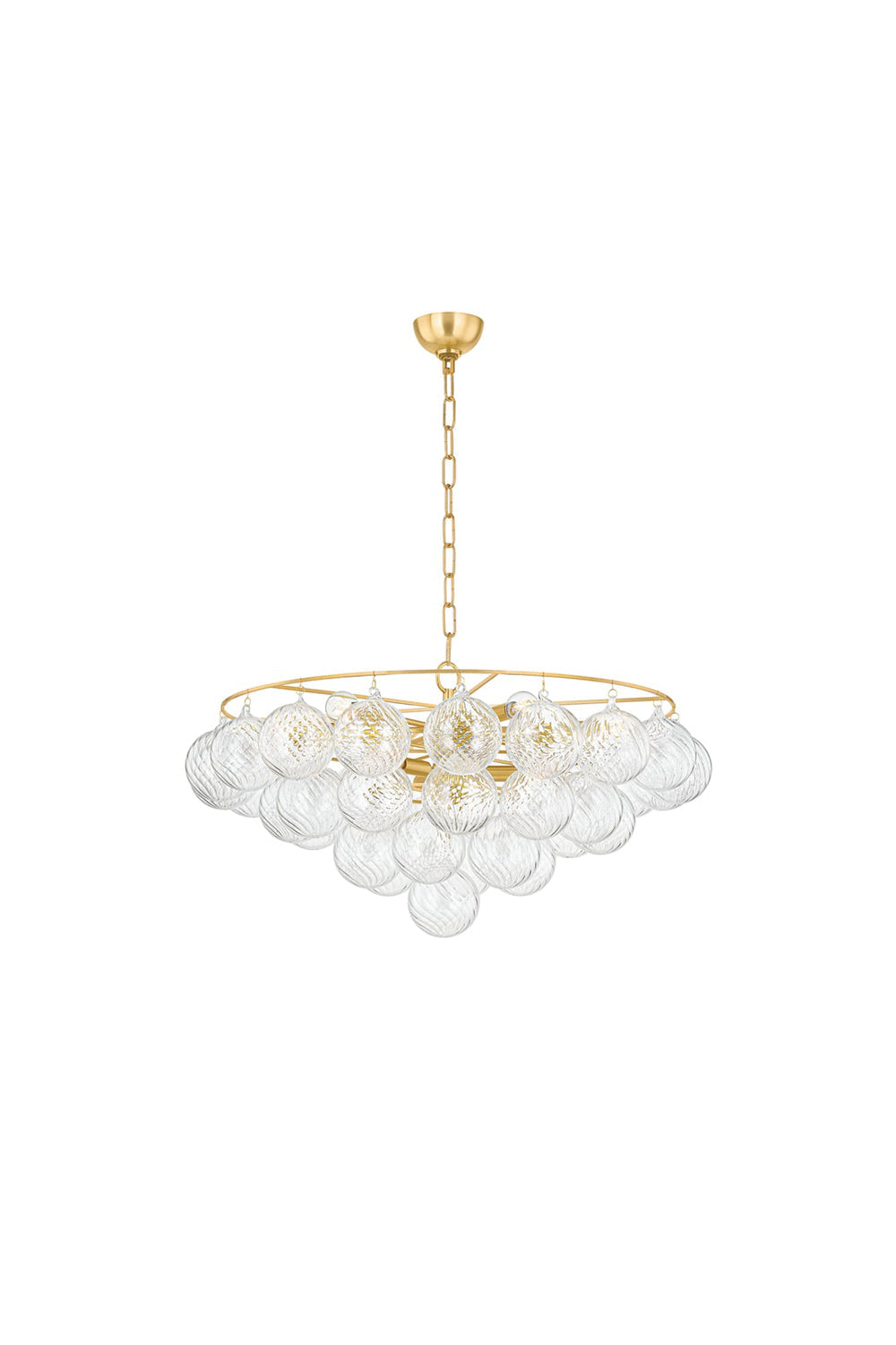 Amber Bubble Glass Chandelier - view 24 | vexalamps