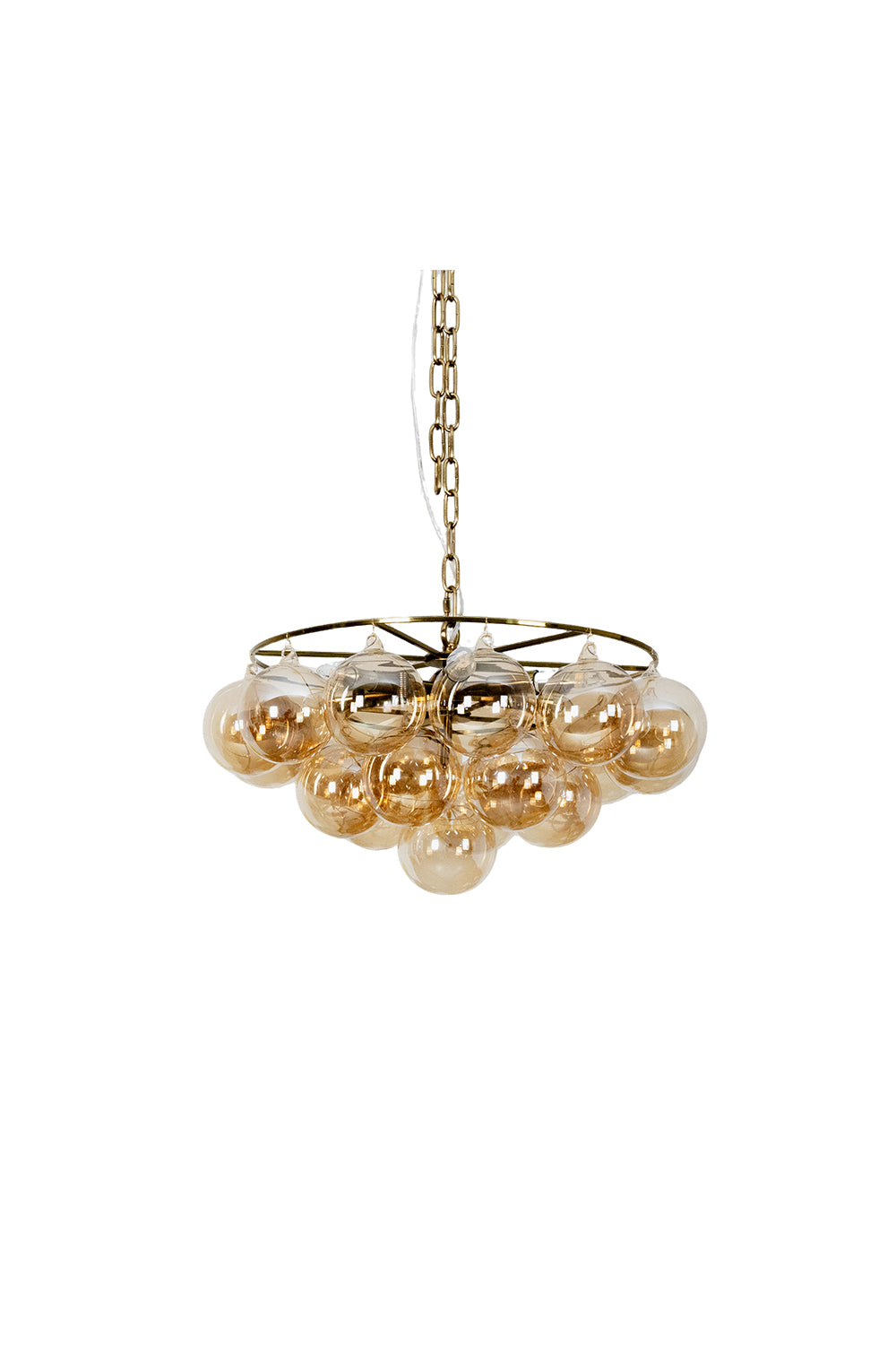 Amber Bubble Glass Chandelier | vexalamps
