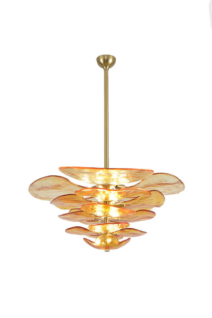 Amber Glass Chandelier | vexalamps
