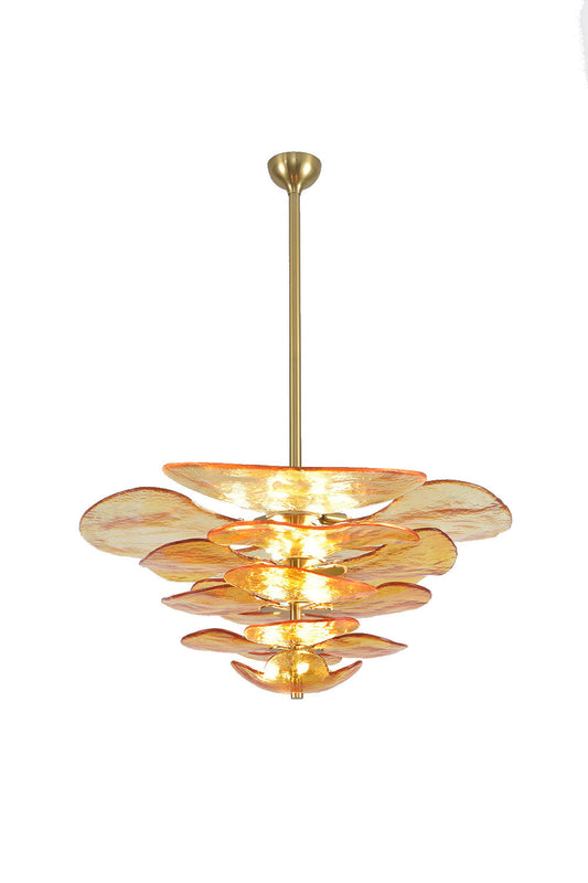 Amber Glass Chandelier | vexalamps