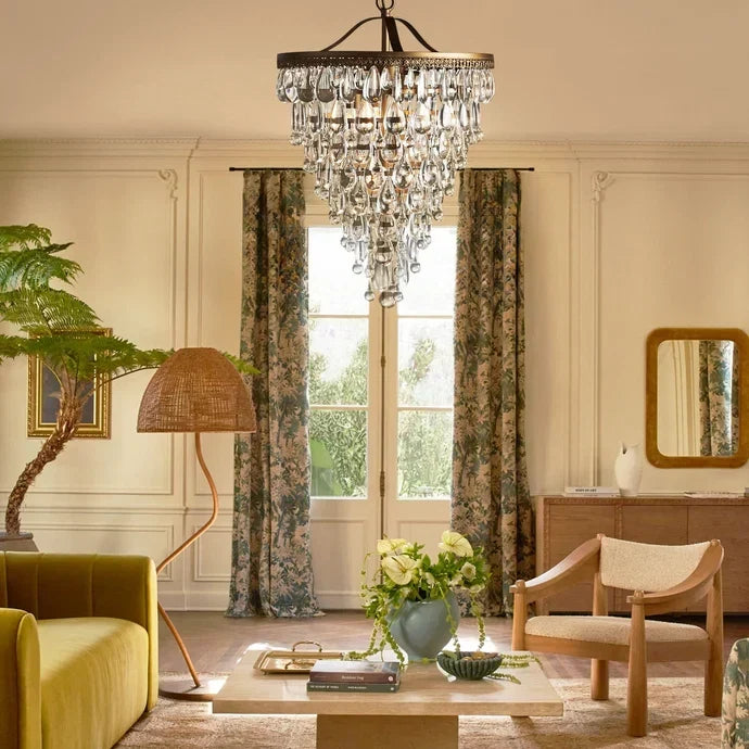 Anabelle Round Chandelier 17’’23’’H