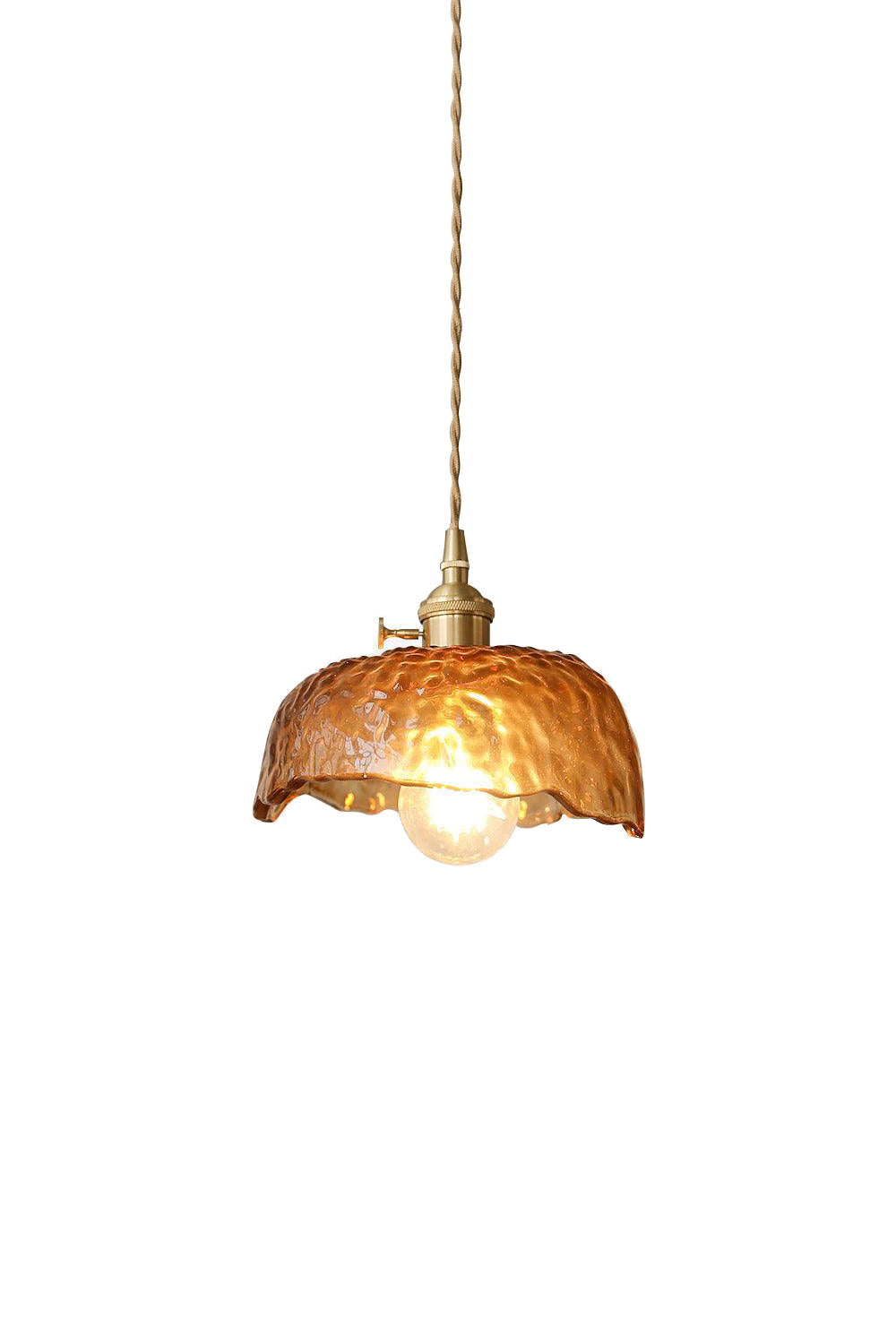 Antique Brown Glass Pendant Light | vexalamps