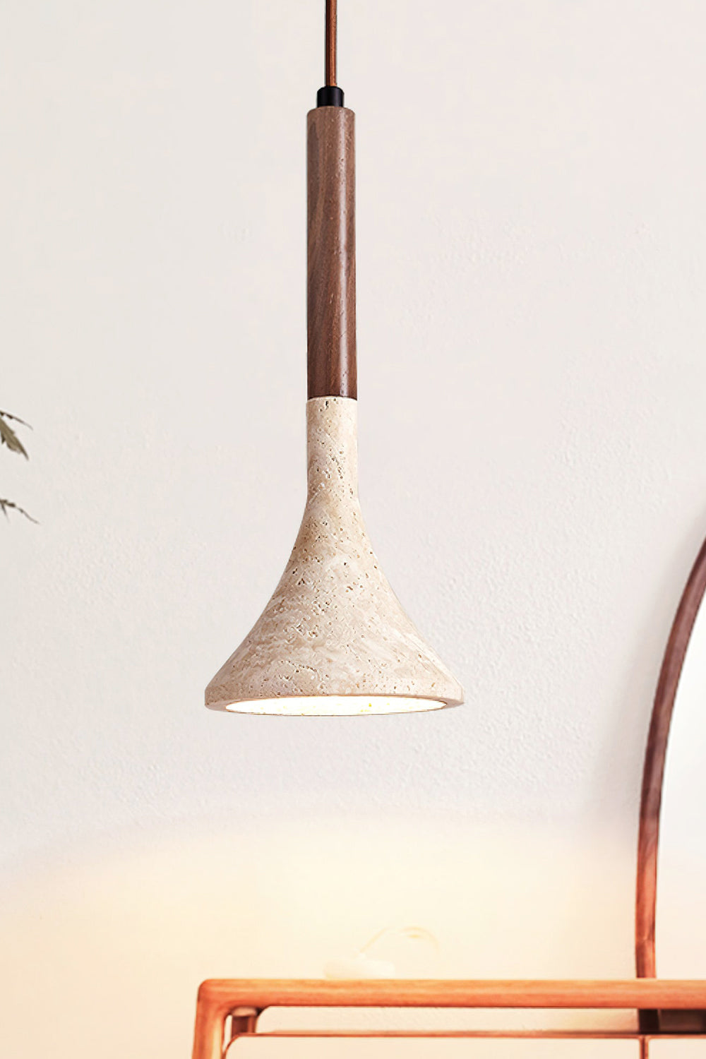 Aplomb Travertine Pendant Lamp - view 16 | vexalamps