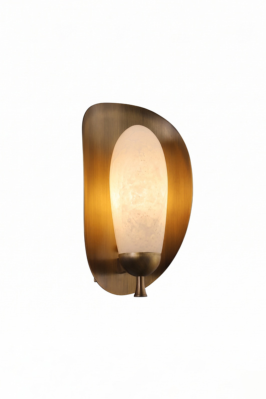 Arc Shield Alabaster Wall lamp Samu  Lamp