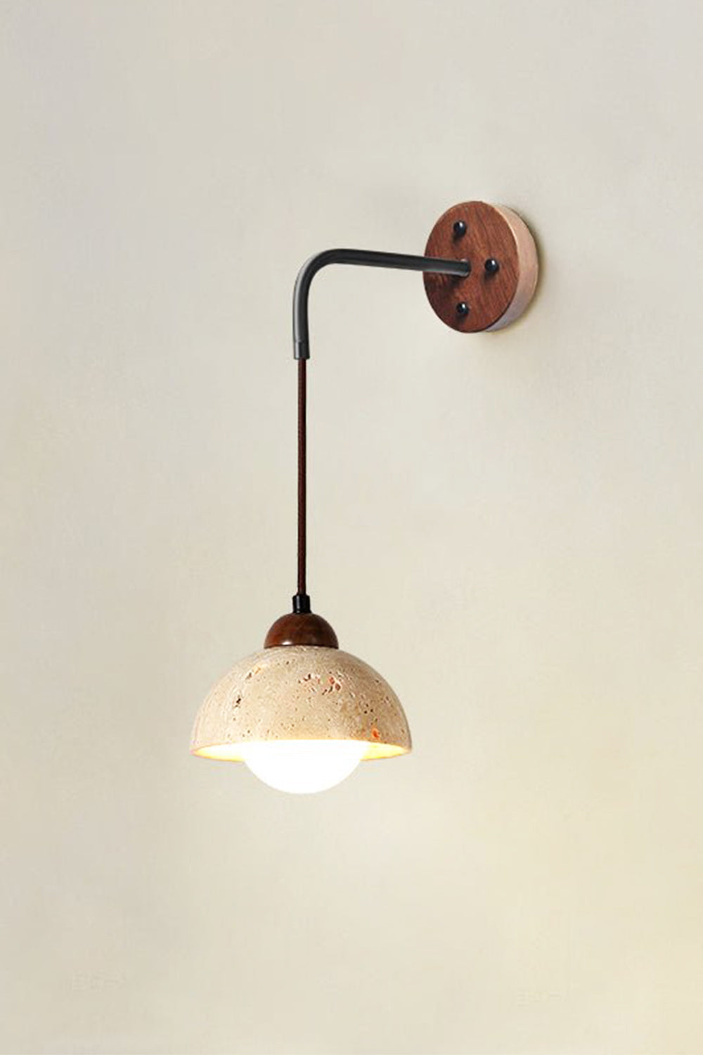 Arched Travertine Wall Light - view 32 | vexalamps