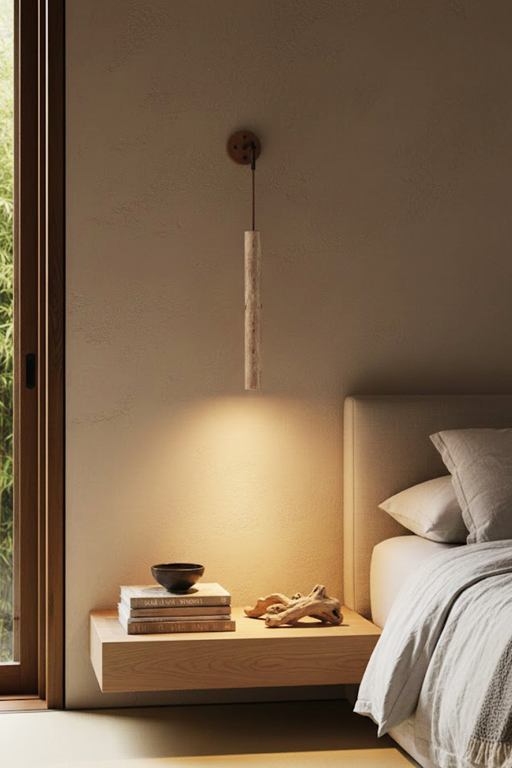 Arched Travertine Wall Light - view 10 | vexalamps
