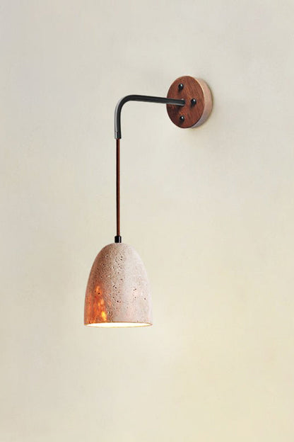 Arched Travertine Wall Light - view 38 | vexalamps