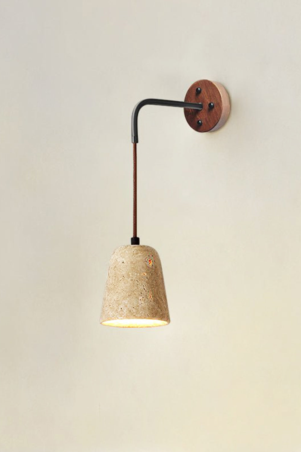 Arched Travertine Wall Light - view 22 | vexalamps