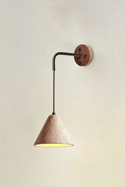 Arched Travertine Wall Light - view 23 | vexalamps