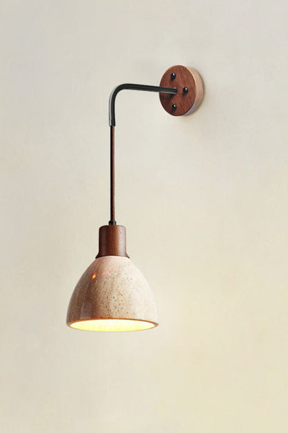 Arched Travertine Wall Light - view 37 | vexalamps