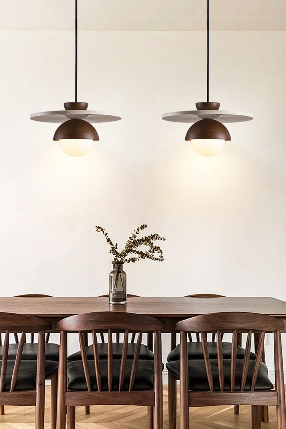 Arlo Travertine Pendant Light - view 4 | vexalamps