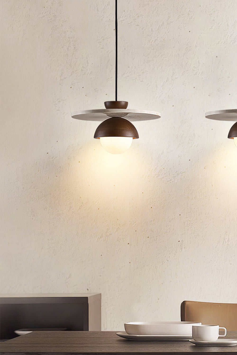Arlo Travertine Pendant Light - view 8 | vexalamps