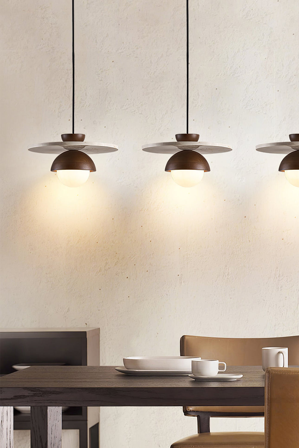 Arlo Travertine Pendant Light - view 10 | vexalamps