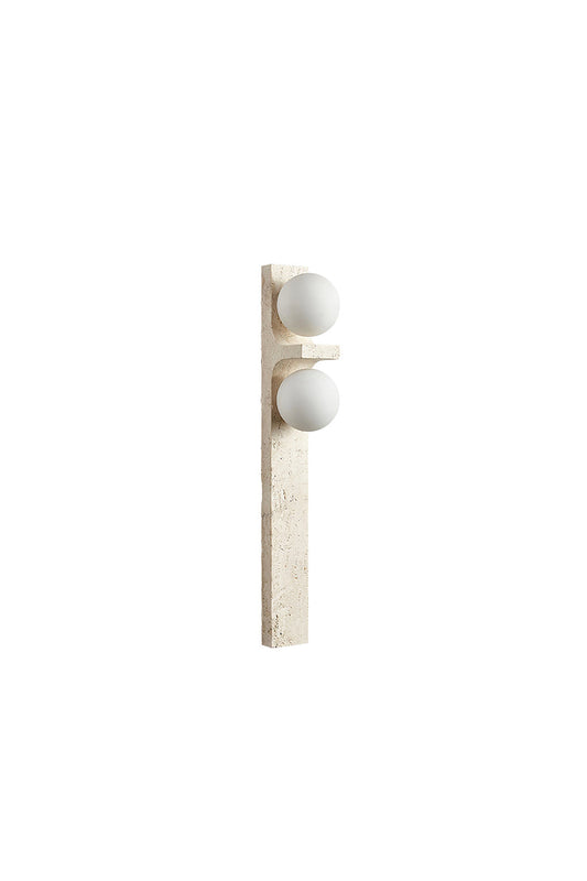 Asymmetrical Travertine Wall Sconce | vexalamps