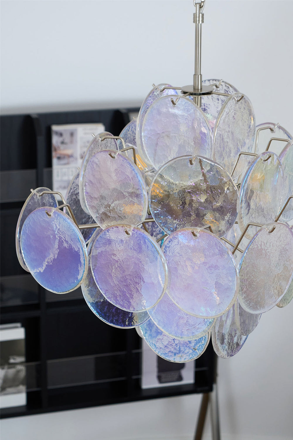 Aurelia Lridescent Art Chandelier - view 9 | vexalamps