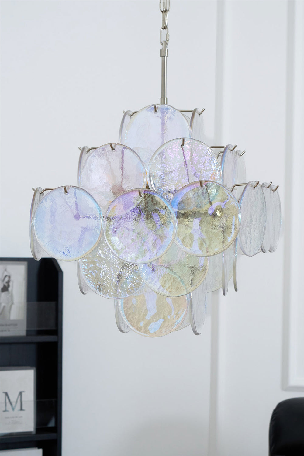 Aurelia Lridescent Art Chandelier - view 15 | vexalamps