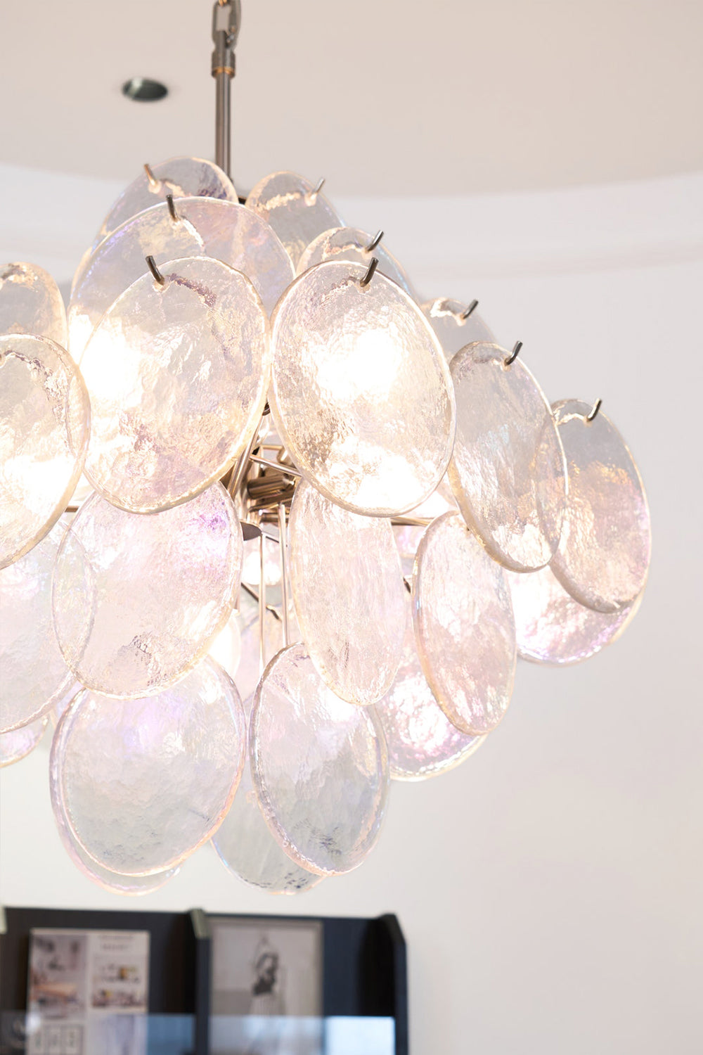 Aurelia Lridescent Art Chandelier - view 16 | vexalamps