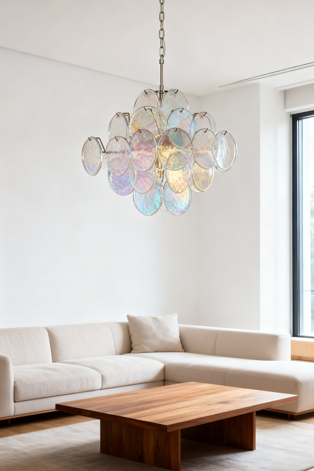 Aurelia Lridescent Art Chandelier - view 7 | vexalamps