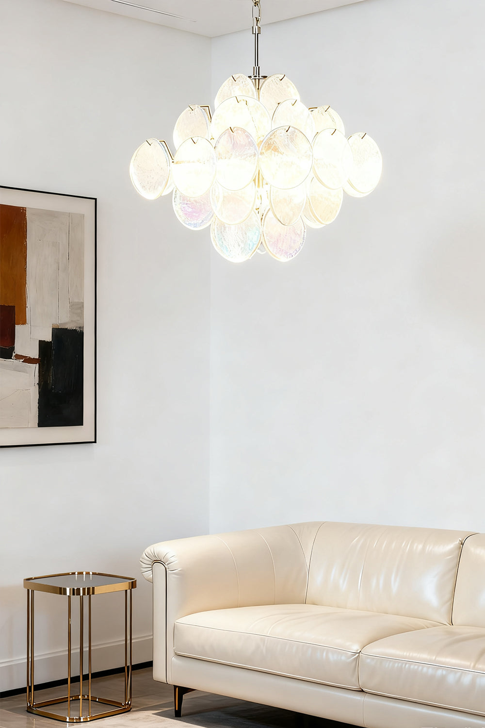 Aurelia Lridescent Art Chandelier - view 6 | vexalamps