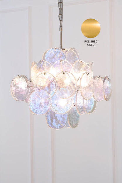 Aurelia Lridescent Art Chandelier - view 18 | vexalamps