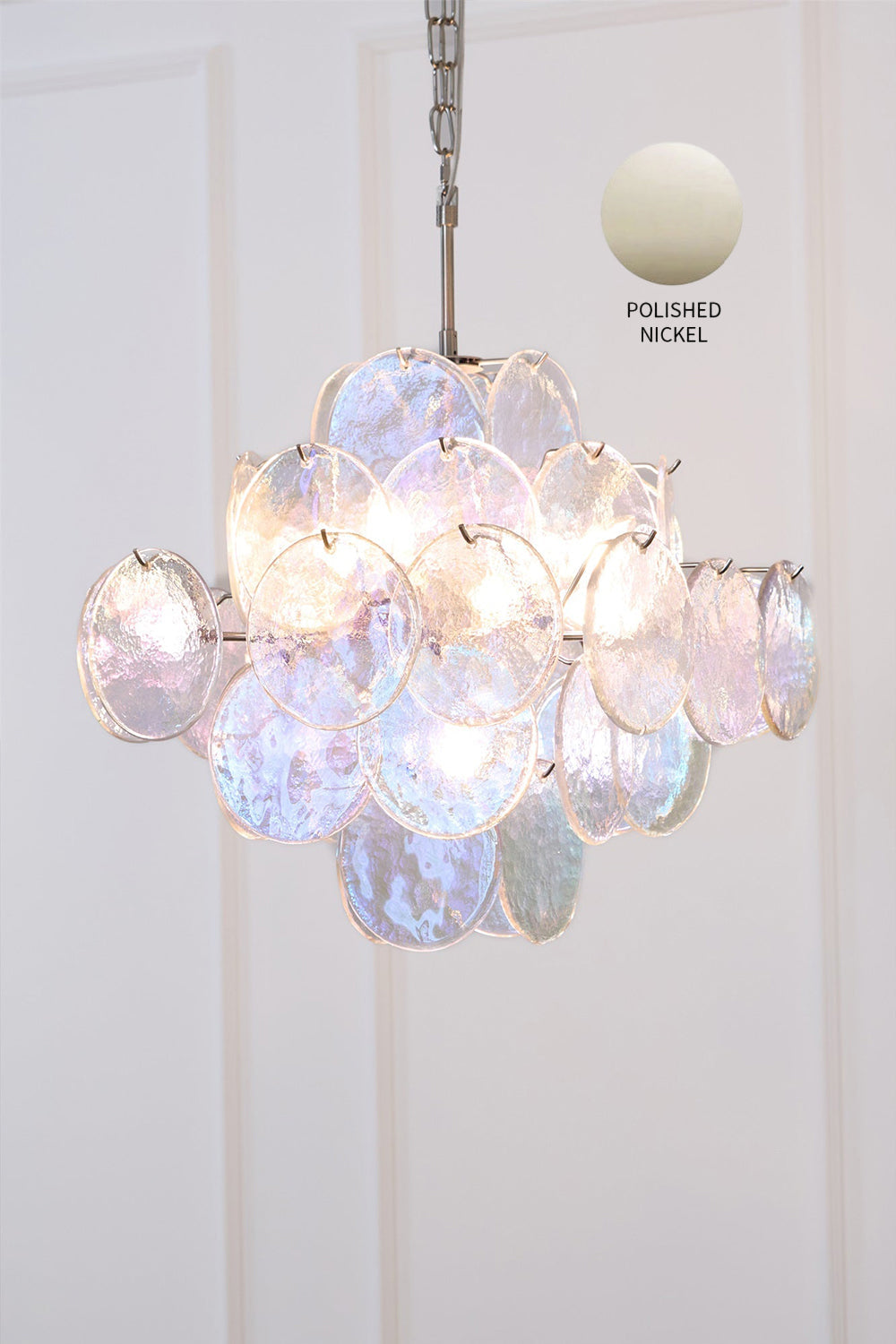 Aurelia Lridescent Art Chandelier - view 17 | vexalamps