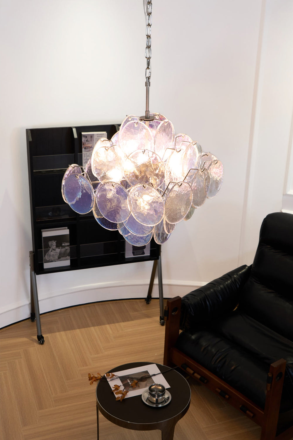 Aurelia Lridescent Art Chandelier - view 3 | vexalamps