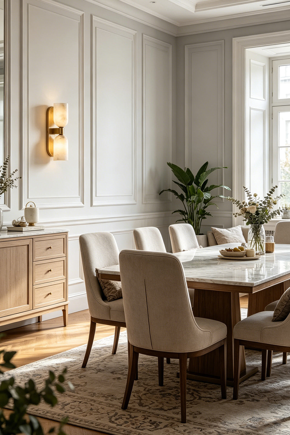 Aurelian Alabaster Wall Light for Dining Room | vexa lamps