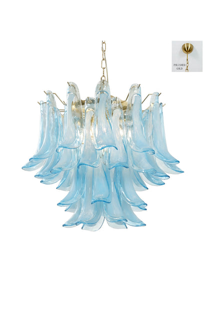 Azurea Petal Glass Chandelier Samu  Lamp